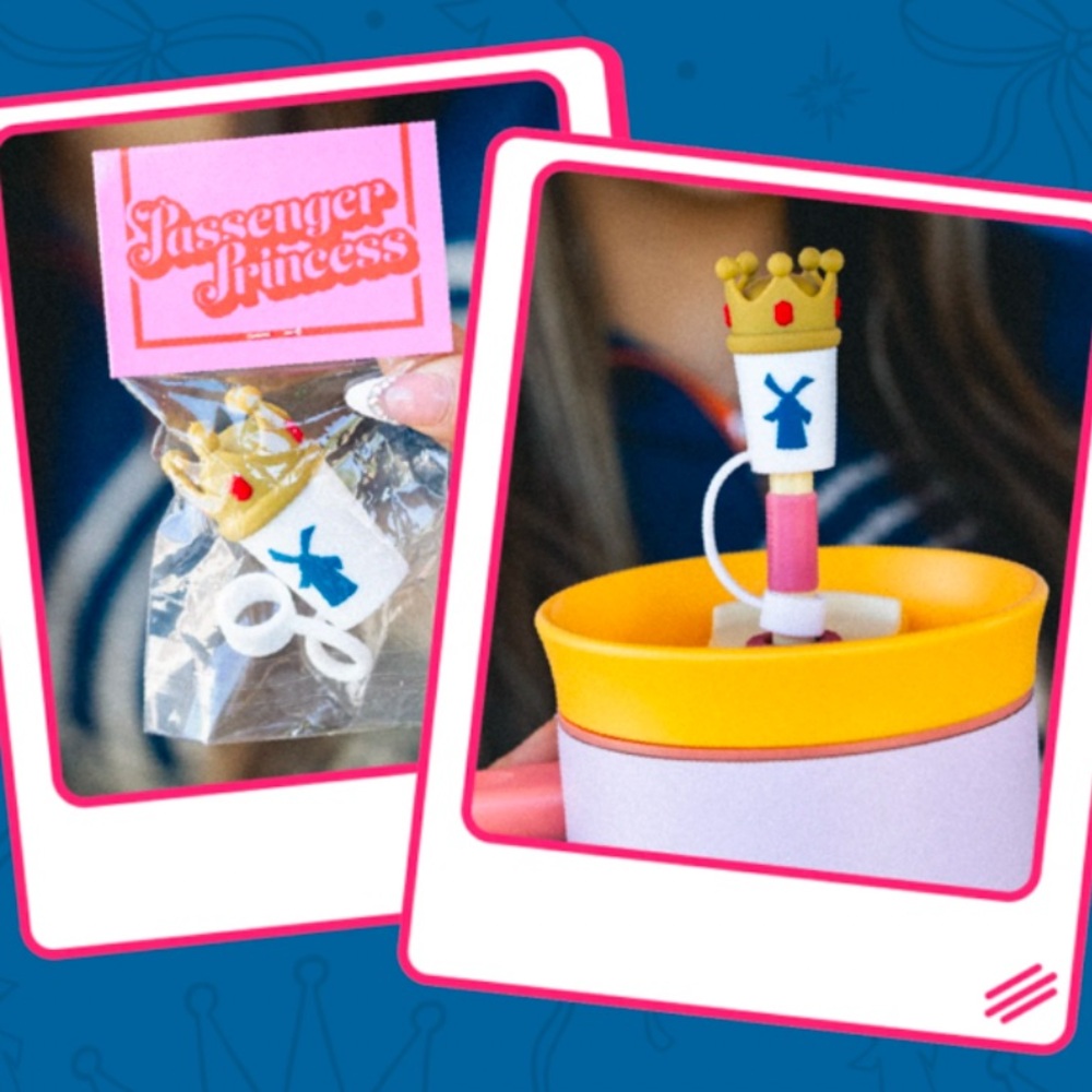 Dutch Bros Passenger Princess Straw Topper